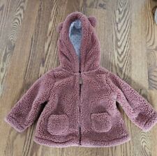 Jaqueta com capuz Carters criança menina 12 meses rosa Sherpa lã fuzzy zíper comprar usado  Enviando para Brazil