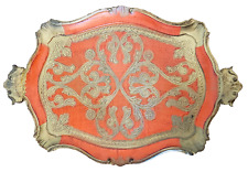 Vintage florentine tray d'occasion  Expédié en Belgium