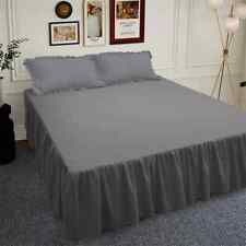 Solid Color Bed Skirt Ruffled Bed Skirt 1pcs Non-slip Mattress Cover Bedspread for sale  Shipping to South Africa