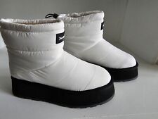 New Juicy Cuture white snow ankle moon boots wedges size uk 6 eu 39 for sale  Shipping to South Africa
