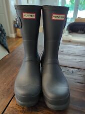 HUNTER - Waterproof Short Matte Black Mens 11 M - Boots - EXCELLENT for sale  Shipping to South Africa