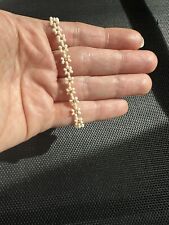 Perlenarmband blumen gänsebl� gebraucht kaufen  München
