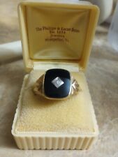 s diamond ring men onyx for sale  Grafton