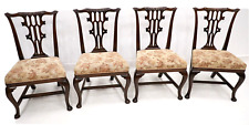 4 Chippendale Style Dining Chairs Cabriole Legs Carved Back FREE UK Delivery, used for sale  Shipping to South Africa