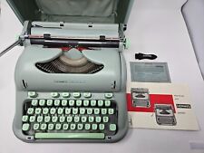 HERMES 3000 TYPEWRITER SEAFOAM GREEN 1965 TECHNO SPECIAL 3280275 W/ CASE MANUAL, used for sale  Shipping to South Africa