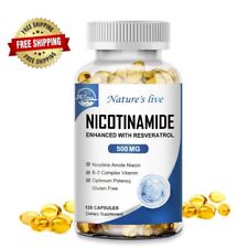 Nicotinamida resveratrol 500 mg, suplemento antienvejecimiento NAD 120 cápsulas EE. UU., usado segunda mano  Embacar hacia Argentina
