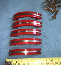 5- 1930s Vintage Cherry Chrome Red Bakelite Handles for Cabinets or Drawers  for sale  Canada