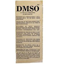 DMSO Medical Brochure 1961 Dimethyl Sulfoxide Antique Ephemera Medicine E46 for sale  Shipping to South Africa