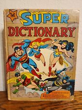 DC Comics The Super Dictionary 1978 Superman Batman Flash Wonder Woman Vintage  for sale  Shipping to South Africa