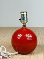 Abajur de cabeceira vintage vermelho art déco balão de vidro redondo pequeno, usado comprar usado  Enviando para Brazil