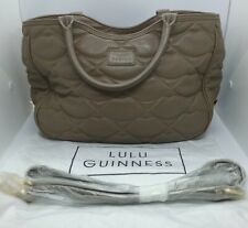 Lulu Guinness Shoulder Bag Taupe Leather (S23) for sale  COWBRIDGE