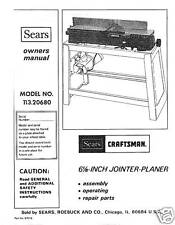 Craftsman jointer operators for sale  Dayton
