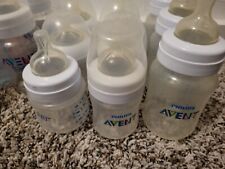 Philips Avent Natural Baby Bottles Clear PLASTIC 4oz 8oz 0+months Nuk for sale  Shipping to South Africa