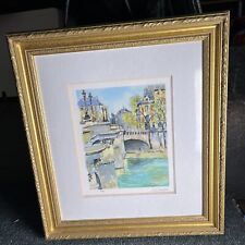 Pierre Cambier Watercolor Paris LePont Neuf Signed for sale  Shipping to South Africa