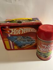 Lancheira de metal vintage 1969 Hot Wheels Redline THERMOS com garrafa térmica, lancheira. comprar usado  Enviando para Brazil