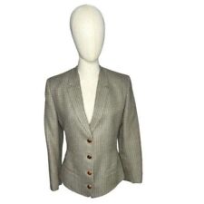 Blazer Salvatore Ferragamo mistura de lã tweed cinza esverdeado tamanho 46 (IT) 10 (EUA) comprar usado  Enviando para Brazil