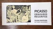 Picasso madoura gravures d'occasion  Guyancourt