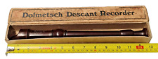 Dolmetsch descant recorder for sale  BATLEY