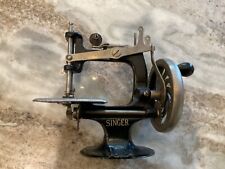 Singer Sewing Machine Child Mini Black Metal Vintage Hand Crank Toy for sale  Shipping to Canada