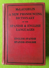 Dicionário de pronúncia vintage McLaughlin inglês-espanhol, espanhol-inglês. 1924 comprar usado  Enviando para Brazil