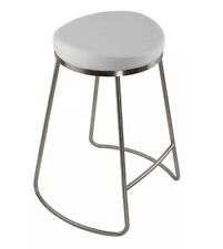 1 white faux leather stool for sale  Youngstown