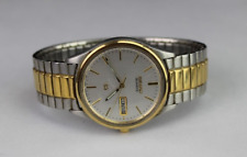 Relógio masculino Seiko vintage 5Y23-814W CK "SQ" tons de ouro e prata BOM! comprar usado  Enviando para Brazil