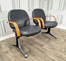 Vintage Retro Styling Twin Double Salon Waiting Room Guest Chairs Seats - MCM for sale  Shipping to South Africa