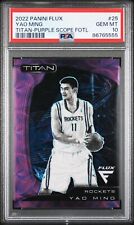 2022 Panini Flux Yao Ming /17 Titan púrpura mira FOTL #25 PSA 10 cohetes segunda mano  Embacar hacia Argentina