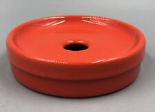 Verner Panton Design Aschenbecher Emalco Switzerland rund Orange Emaille ⌀10,5cm, usado comprar usado  Enviando para Brazil