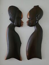 Pair african wood for sale  LEEDS