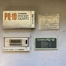 Raro Vintage Casio PQ-10 Cuarzo de Bolsillo Reloj Alarma de Viaje/Reloj Cronómetro segunda mano  Embacar hacia Argentina