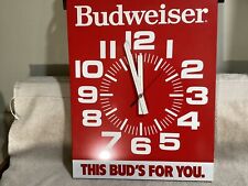 Budweiser clock buds for sale  Dover