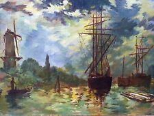 Tableau marine ancien d'occasion  Seiches-sur-le-Loir