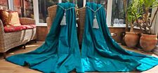 Turquoise faux silk for sale  MORECAMBE
