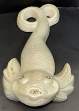 Mid Century 1960's Chalkware King Of The Pond KOI Fish Wall Art Jeweled Eyes, used for sale  Shipping to South Africa