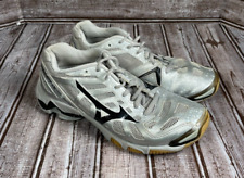 Zapatos de voleibol negros plateados MIZUNO Wave Lightning RX2 para mujer 8,5 segunda mano  Embacar hacia Argentina