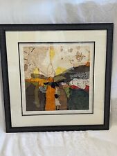 Signed Linda original abstract mixed media contemporary art painting 2494, used for sale  Shipping to Canada