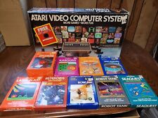 Pacote de console Atari 2600 com caixa original + 9 jogos na caixa - LEIA a descrição comprar usado  Enviando para Brazil