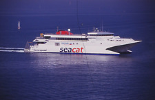 SHIP PHOTO OF A FAST SEACAT FERRY PICTURE HOVERSPEED GREAT BRITAIN PHOTOGRAPH. for sale  Shipping to South Africa