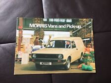 Morris Marina vans and pickup car brochure, c1980 for sale  Ramsey