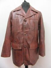 VINTAGE BERCO USA LEATHER JACKET SIZE UK M + LINER for sale  Shipping to South Africa