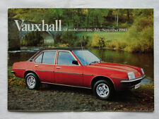 Vauxhall catalogue july for sale  UK