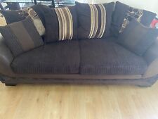 Large brown seater for sale  LONGFIELD