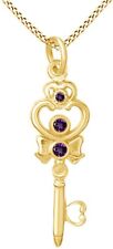 key amethyst necklace gold for sale  Houston