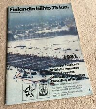 1982 Programme / 1981 Results 75km Finlandia Hiihto Ski Race from Finland myynnissä  Leverans till Finland