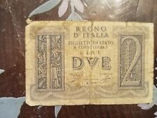 banconote 2 lire 1939 usato  Torino