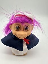 Vintage Russ Troll Doll 5" Pielęgniarka w komplecie z mundurem Różowe włosy na sprzedaż  Wysyłka do Poland