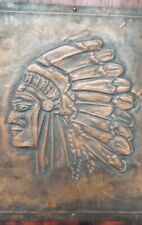 indian wall copper plaque for sale  Apache Junction
