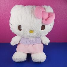 Hello Kitty Sanrio Plush Doll Soft Fluffy Purple Pink Pastel Skirt 9" Stuffed for sale  Shipping to South Africa