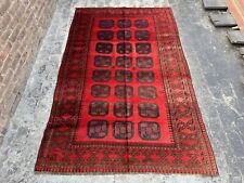 Używany, 5 x 8 Vintage Autentyczny ręcznie tkany afgański dywan filpai Dywan do salonu na sprzedaż  Wysyłka do Poland